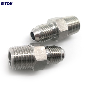 Conector Hidráulico de Acero Inoxidable, Adaptador de Manguera de 3/8 NPT, Conector Hidráulico Macho JIC 375, Accesorio para Tubo - Product Image 2