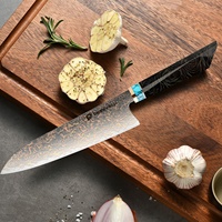 Couteaux de boucher de cuisine en cuivre damas de haute qualité Sharp Profession 33 couches