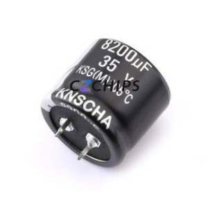 ตัวเก็บประจุแบบอิเล็กโทรไลต์อะลูมิเนียมแบบ Snap-in รุ่น LSG035M828S253S1AA ชนิด Through hole (THT) ขนาด D30xL25 มม. 8200uF 20% 35V ขา 10 มม. - Product Image 1