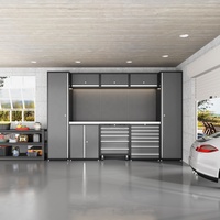 Banc de travail robuste personnalisé à plusieurs tiroirs verrouillables pour garage et bricolage