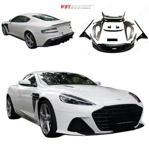 สําหรับรุ่น Aston MartinDB9 เก่าอัพเกรด newDBS อะไหล่รถยนต์ชุดร่างกายด้านหน้าด้านหลังกันชนด้านข้างกระโปรงสปอยเลอร์ปีก 13-16yCarBumpers