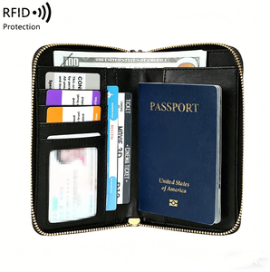 RFID Travel Passport <b>Holder</b> Bag for Family Large Waterproof Travel Passport <b>Wallet</b> <b>Holder</b> for Men Women Lightweight Portable - Product Image 6