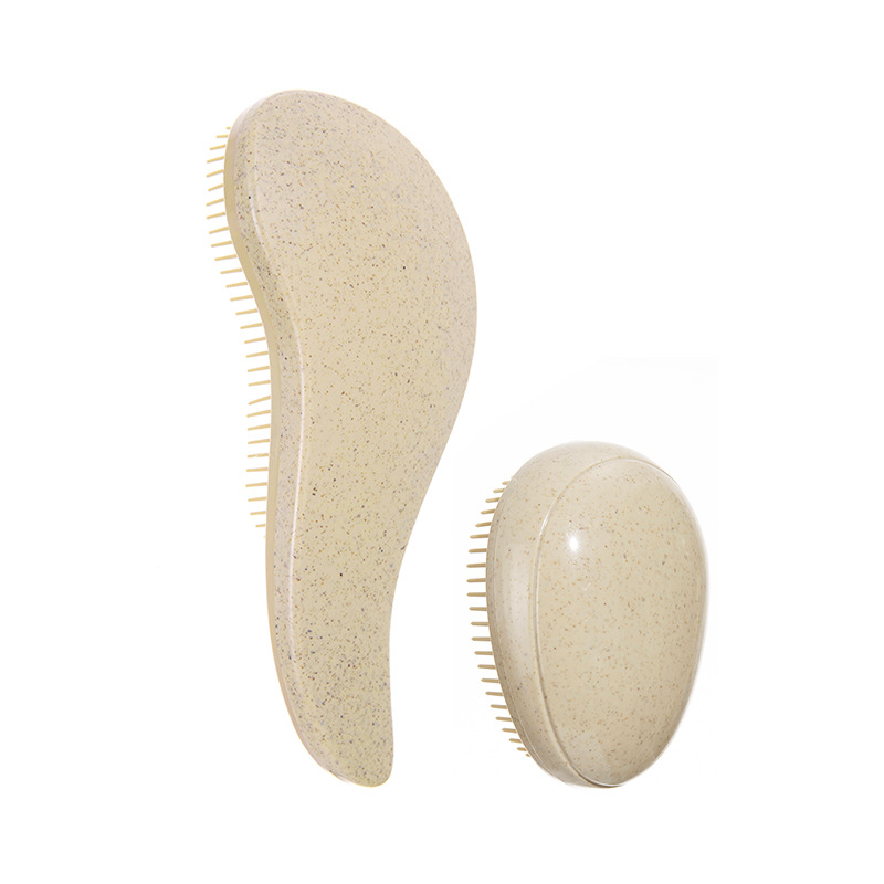Ensemble deux pièces en paille de blé, couleur beige