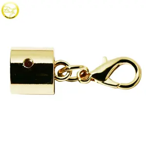 Fashion Bags Metal Parts Gold Plated Keychain Accessory Metal Bell Shape Trigger Webbing Snap Clasps