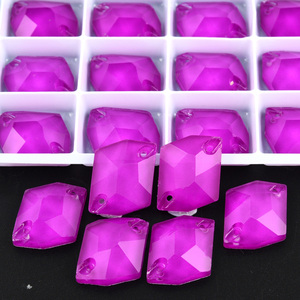 BOBOHOO 우주 형광 네온 바느질 모조 다이아몬드 도매 플랫백 크리스탈 모조 다이아몬드 원피스 몸통 아플리케 클러치에 바느질 - Product Image 4