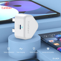 Earldom 25W PD Pengisi Daya Cepat USB-C UK PD FAST CHARGER untuk sumsung untuk iphone 15