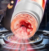 Godet de masturbation rétractable avec vibration automatique, jouet sexuel gonflable pour hommes