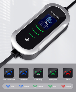 กล่องชาร์จไฟฟ้ากระแสสลับแบบพกพา 3 เฟส รุ่นใหม่ 11kW พร้อมหน้าจอ LCD กระแสไฟขาออก 32A รุ่น B6 - Product Image 1