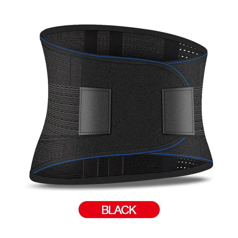 PU Strap Breathable Lumbar Brace Low Back Belt Waist Support With Self Heating Pads For Back Pain Herniated Disc Scoliosis