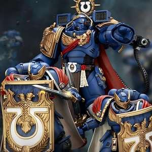 JOYTOY sumber gelap untuk Space Marine <span class=keywords><strong>2</strong></span> Ultramarines Calgar & Honor Guard 1:18 miniatur Frozen usia 15 + - Product Image 1