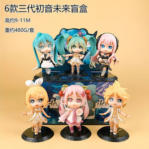 Dibujos animados lindo cantante <span class=keywords><strong>Miku</strong></span> moda cajas ciegas colección muñecas de PVC figura de acción juguete decoración cajas misteriosas para niños - Product Image 4