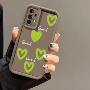 เคสโทรศัพท์สำหรับ <span class=keywords><strong>Samsung</strong></span> A55 35, A53 34; เคสกันกระแทกแบบเต็มตัวรูปหัวใจสีเขียวสำหรับ S24 Ultra - Product Image 4