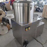 Slimme roestvrijstalen 304 fruit- en groentewasmachine, -schiller en -snijder 3-in-1 machine voor probleemloze verwerking met hoge productiviteit