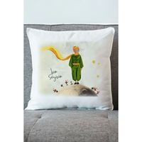 Housse de coussin brodée personnalisée Le Petit Prince, 22 Momme, lavable, pour canapé, styles carré et rectangulaire, pour la maison