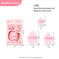 Ensemble de houppettes en velours floqué, grandes et mini tailles, ultra-douces, outil de maquillage pour poudre libre et blush