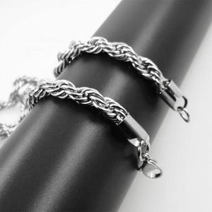 Großhandel Anpassung Hot Sale Männer Halskette Twisted Rope <span class=keywords><strong>Chain</strong></span> 18 Karat vergoldet Silber kette Farbe Charm Halskette - Product Image 6