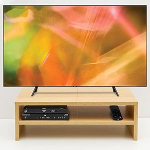 Factory <b>Wholesale</b> Rustic Small <b>TV</b> & Laptop Storage Rack Standing Type Plywood Desktop Organizer Bookshelf with Easy Installation - Product Image 4