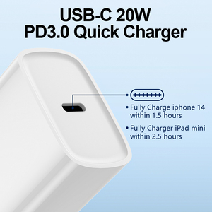 Chất Lượng Cao 20W <span class=keywords><strong>USB</strong></span>-<span class=keywords><strong>C</strong></span> EU Sạ<span class=keywords><strong>c</strong></span> Nhanh Sạ<span class=keywords><strong>c</strong></span> Pd 3.0 Loại <span class=keywords><strong>C</strong></span> <span class=keywords><strong>C</strong></span>ổng <span class=keywords><strong>C</strong></span>ắm Bảo Vệ OTP Cho Iphone Di Động Gan Tường Sạ<span class=keywords><strong>c</strong></span> - Product Image 2