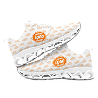 Chaussures de course à semelle en maille respirante avec impression de logo personnalisé OEM ODM, baskets de sport légères pour hommes et femmes FN022XD
