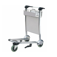 Chariot à bagages à trois roues avec frein à main pour l'aéroport, chariot à bagages pour l'aéroport, chariots pour l'aéroport