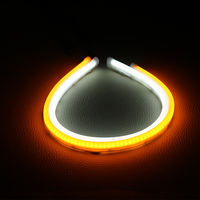 Luces de circulación diurna de 24 pulgadas y luces de señal de giro Luz suave Tira de tubo LED de doble color blanco/ámbar