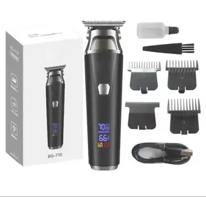 China Best New LED Smart Vintage T9 Professional Hair Trimmer For Men Cordless USB Barber Hair Trimmer Clippers