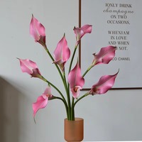 Großhandel EVA Calla Lily White Calla Lilien natürliche künstliche Real Touch Blume für Weihnachten für Wohnzimmer Hochzeit