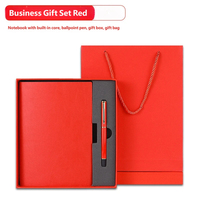 Ensemble cadeau de papeterie de luxe A5 rechargeable, carnets, coffret cadeau en cuir pour entreprise, journal avec stylo