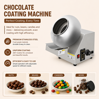 Machine à enrober les noix de chocolat en acier inoxydable, machine à fabriquer le chocolat