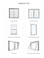 Fenêtre en vinyle de sécurité à double vitrage, fenêtre UPVC au design moderne, verre trempé, fenêtre en PVC pour maison, appartement, balcon, sécurité