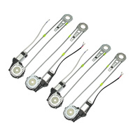 Kit de Elevalunas Eléctrico Universal Promata PW204 para 4 Ventanas Manuales, Reemplazo para 4 Ventanas Manuales, Motores Potentes de 12/24 V, Resistentes al Desgaste