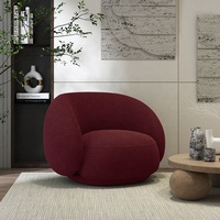 Canapé de sol design minimaliste moderne en laine d'agneau accoudoir à dossier haut canapé simple chaise meubles de salon