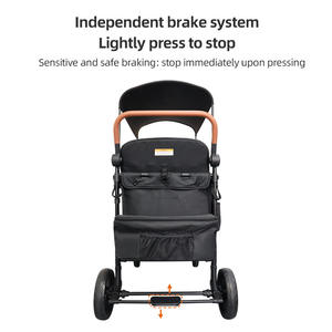 Cochecito Doble para Bebés de Alta Calidad para <span class=keywords><strong>Camper</strong></span> Van, Tubo de Acero, Plegable, Tipo Push-Pull, para Sentarse, para Acampar al Aire Libre - Product Image 5