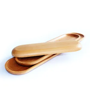 Ovale große hölzerne Serviert abletts Platte Buche Holz teller Charc uterie Käse bretter Essen Teller