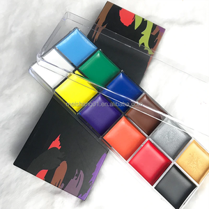 Pintura profesional de cara y cuerpo de <span class=keywords><strong>acuarela</strong></span> de Halloween Arco Iris a base de agua para festivales de cosplay para niños - Product Image 4