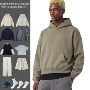 Sweat à capuche homme personnalisé, coupe ample et oversize, 100% coton French Terry épais, imprimé, style streetwear TKAN9040 - Product Image 1