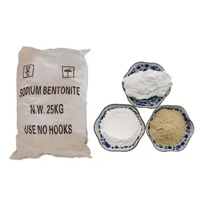 Polvere di argilla bentonitica, polvere di Bentonite attivata, polvere di argilla bentonitica grado industriale