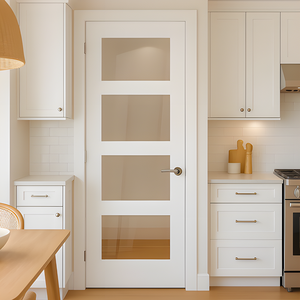 Porta Interna Chantadoor Classica Americana Minimalista Stile Shaker in Legno Massello Composito con Isolamento Acustico per Hotel - Product Image 4