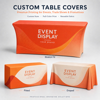 Housse de table en Spandex 290g pour programmes de branding événementiel réutilisables