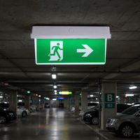 Lumière de signalisation d'urgence LED 2W IP65 étanche rechargeable avec 3 heures d'autonomie pour les couloirs et sous-sols