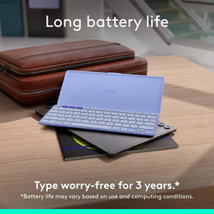 Logitech Keys-to-GO 2 Portable Wireless <b>Keyboard</b> Built-in Protective Cover Slim Compact Travel <b>Keyboard</b> For Tablet - Product Image 4