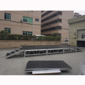 Scène en aluminium d'éclairage intérieur de scène modulaire de mariage réglable en hauteur - Product Image 4