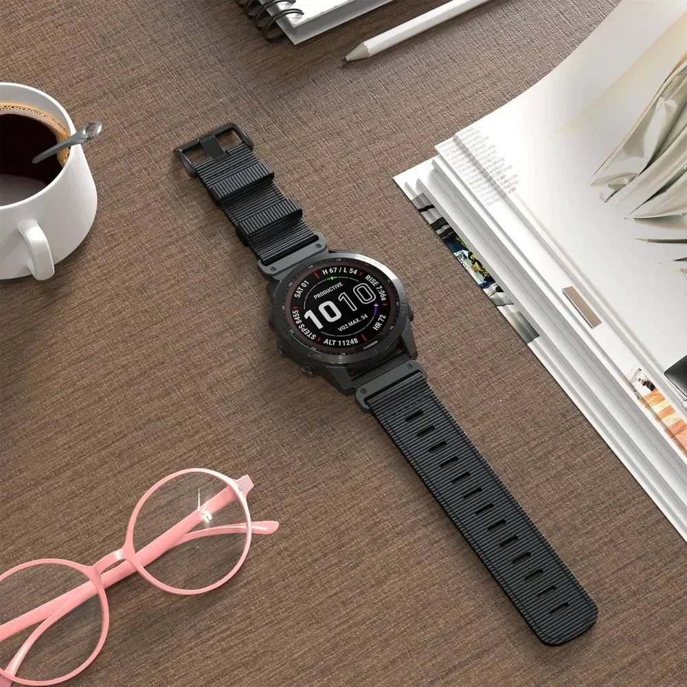 QuickFit Nylon 22mm 26mm Band For Garmin Fenix E 8 47mm 51mm 7 7X 6 6X 5 5X Plus Strap For Garmin Enduro 3/Epix Pro Gen Bracelet