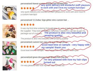 مشبك شعر فاخر مخصص من الأسيتات على شكل ماجونغ الصيني - Product Image 5