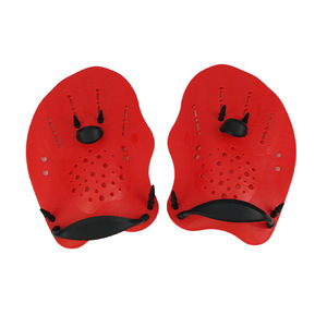Xinyixuan Palas de Natación Rojas de Silicona y PP, Ergonómicas y Ajustables para Práctica de Nado, para Adultos y Niños - Product Image 1