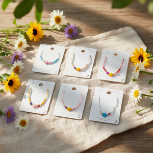 Bracciale con Charm Angelina Star in Acciaio Inossidabile, Set di Gioielli Fatti a Mano, Regalo Unisex, 12 Pezzi - Product Image 2