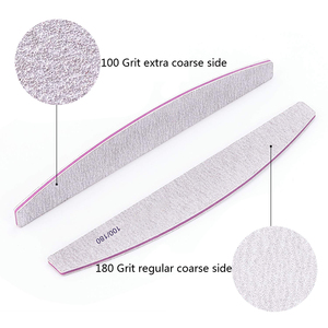 Limas de <span class=keywords><strong>uñas</strong></span> profesionales personalizadas de doble cara, tablero de esmeril de arena 100 <span class=keywords><strong>180</strong></span>, herramientas de manicura y pedicura, <span class=keywords><strong>lima</strong></span> de <span class=keywords><strong>uñas</strong></span> con logotipo, venta al por mayor - Product Image 3