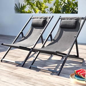 Sillas plegables de <span class=keywords><strong>aluminio</strong></span> para exteriores, sillas de playa con <span class=keywords><strong>4</strong></span> <span class=keywords><strong>posiciones</strong></span> ajustables - Product Image 2