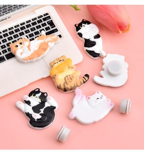 Accesorios de Resina con Forma de <span class=keywords><strong>Gato</strong></span> de Dibujos Animados, Modelo en Miniatura, Imán para Refrigerador, Carcasa de Teléfono, Material para Parches Hechos a Mano - Product Image 3