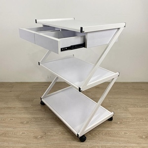 Chariot de Salon de Beauté, Chariot de Spa, Chariot de Coiffure, Organisateur à 3 Niveaux, Chariot de Manucure avec Tiroir et Rangement - Product Image 4